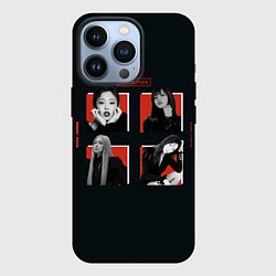 Чехол iPhone 13 Pro BLACKPINK Red and black
