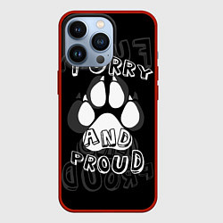 Чехол для iPhone 13 Pro Furry proud, цвет: 3D-красный