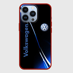 Чехол для iPhone 13 Pro VOLKSWAGEN, цвет: 3D-красный