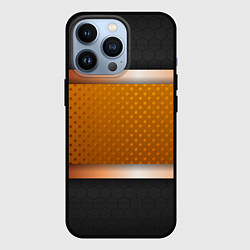 Чехол iPhone 13 Pro 3d gold black