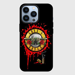 Чехол для iPhone 13 Pro GUNS N ROSES, цвет: 3D-черный