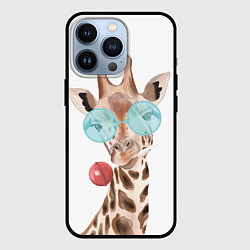Чехол iPhone 13 Pro Жираф в очках