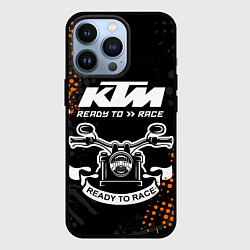 Чехол для iPhone 13 Pro KTM MOTORCYCLES КТМ МОТОЦИКЛЫ, цвет: 3D-черный