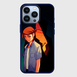 Чехол для iPhone 13 Pro Анимационные Элли и Джоел, цвет: 3D-тёмно-синий