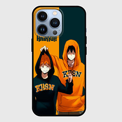 Чехол iPhone 13 Pro Хината и Кагеяма из Карасуно