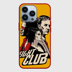 Чехол для iPhone 13 Pro Бойцовский Клуб Три личности, цвет: 3D-красный