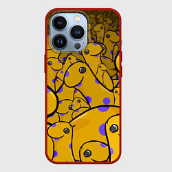 Чехол для iPhone 13 Pro Nessy, цвет: 3D-красный