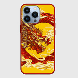 Чехол iPhone 13 Pro Китайский Дракон, China Dragon