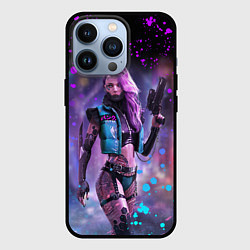 Чехол iPhone 13 Pro CYBERPUNK 2077 NEON КИБЕРПАНК НЕОН Z