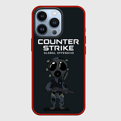 Чехол для iPhone 13 Pro CS GO COUNTER TERRORIS Z, цвет: 3D-красный