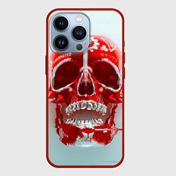 Чехол для iPhone 13 Pro Fallout Череп, цвет: 3D-красный