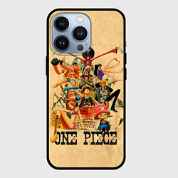 Чехол для iPhone 13 Pro One Piece пираты Соломенной Шляпы, цвет: 3D-черный