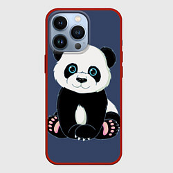 Чехол для iPhone 13 Pro Милая Панда Sweet Panda, цвет: 3D-красный