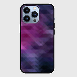 Чехол iPhone 13 Pro Фиолетово-бордовый узор
