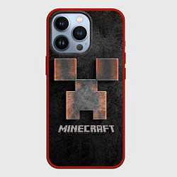 Чехол для iPhone 13 Pro MINECRAFT TEXTURE IRON, цвет: 3D-красный