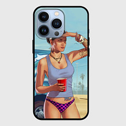 Чехол iPhone 13 Pro Girl with coffee