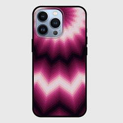 Чехол iPhone 13 Pro Черно-пурпурный калейдоскоп