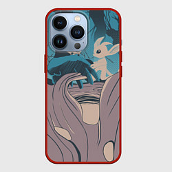 Чехол для iPhone 13 Pro Ори и Ку, цвет: 3D-красный