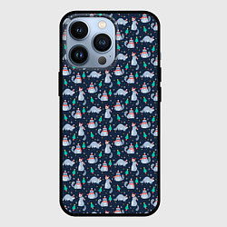 Чехол для iPhone 13 Pro НОВОГОДНИЙ ЕНОТ COON Z, цвет: 3D-черный