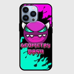 Чехол для iPhone 13 Pro Geometry Dash, цвет: 3D-черный