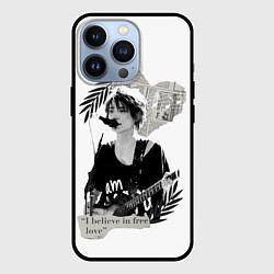 Чехол для iPhone 13 Pro Free love, цвет: 3D-черный