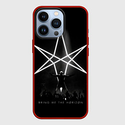 Чехол для iPhone 13 Pro Bring Me the Horizon концерт, цвет: 3D-красный