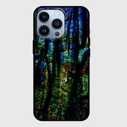 Чехол для iPhone 13 Pro Разноцветная гора, цвет: 3D-черный