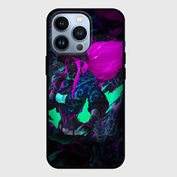 Чехол iPhone 13 Pro KDA AKALI NEON АКАЛИ НЕОН LEAGUE OF LEGENDS