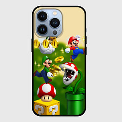 Чехол iPhone 13 Pro Mario Coins