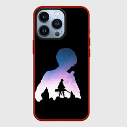 Чехол для iPhone 13 Pro Акерман Леви один, цвет: 3D-красный