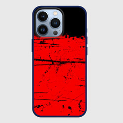 Чехол iPhone 13 Pro КРАСНЫЙ ГРАНЖ RED GRUNGE