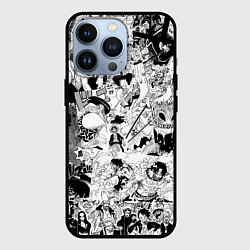 Чехол iPhone 13 Pro One Piece Манга страницы