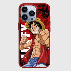 Чехол для iPhone 13 Pro Манки Д Луффи, One Piece, цвет: 3D-красный