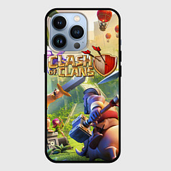 Чехол для iPhone 13 Pro CLASH OF CLANS БИТВА КЛАНОВ, цвет: 3D-черный