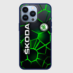 Чехол iPhone 13 Pro 3D плиты с подсветкой Шкода