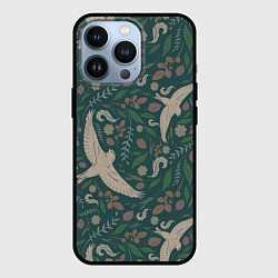 Чехол для iPhone 13 Pro Ласточкина политра, цвет: 3D-черный