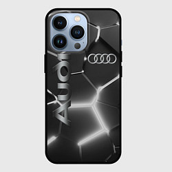 Чехол iPhone 13 Pro AUDI GREY 3D ПЛИТЫ