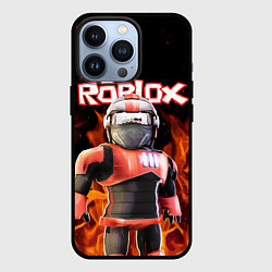 Чехол для iPhone 13 Pro ROBLOX FIRE РОБЛОКС ОГОНЬ ПОЖАРНЫЙ, цвет: 3D-черный