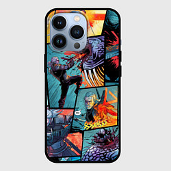 Чехол iPhone 13 Pro Ведьмак The Witcher комикс