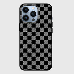 Чехол для iPhone 13 Pro Шахматные Клетки, цвет: 3D-черный