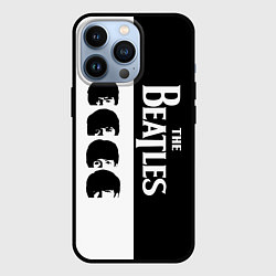 Чехол iPhone 13 Pro The Beatles черно - белый партер
