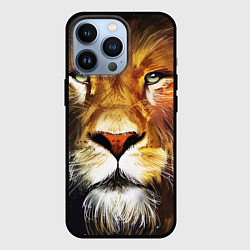 Чехол для iPhone 13 Pro Лев царь зверей, цвет: 3D-черный
