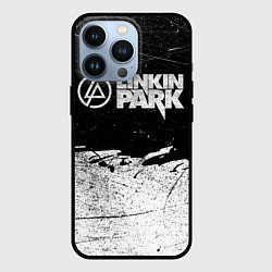 Чехол iPhone 13 Pro Линкин Парк Лого Рок ЧБ Linkin Park Rock