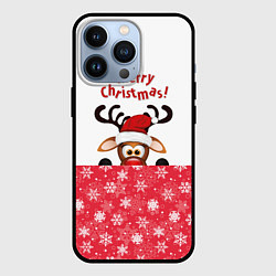 Чехол iPhone 13 Pro Оленёнок Merry Christmas