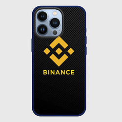 Чехол iPhone 13 Pro БИНАНС ЛОГО CARBON BINANCE LOGO