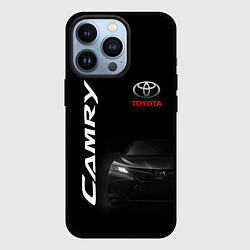 Чехол для iPhone 13 Pro Черная Тойота Камри, цвет: 3D-черный