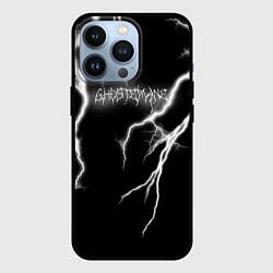 Чехол для iPhone 13 Pro GHOSTEMANE Lightning Гостмейн Молния Надпись, цвет: 3D-черный