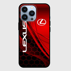 Чехол iPhone 13 Pro LEXUS RED GEOMETRY ЛЕКСУС