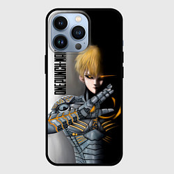 Чехол iPhone 13 Pro Металлическое тело Геноса One Punch-Man