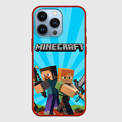 Чехол iPhone 13 Pro МАЙНКРАФТ ГЕРОИ ИГРЫ MINECRAFT